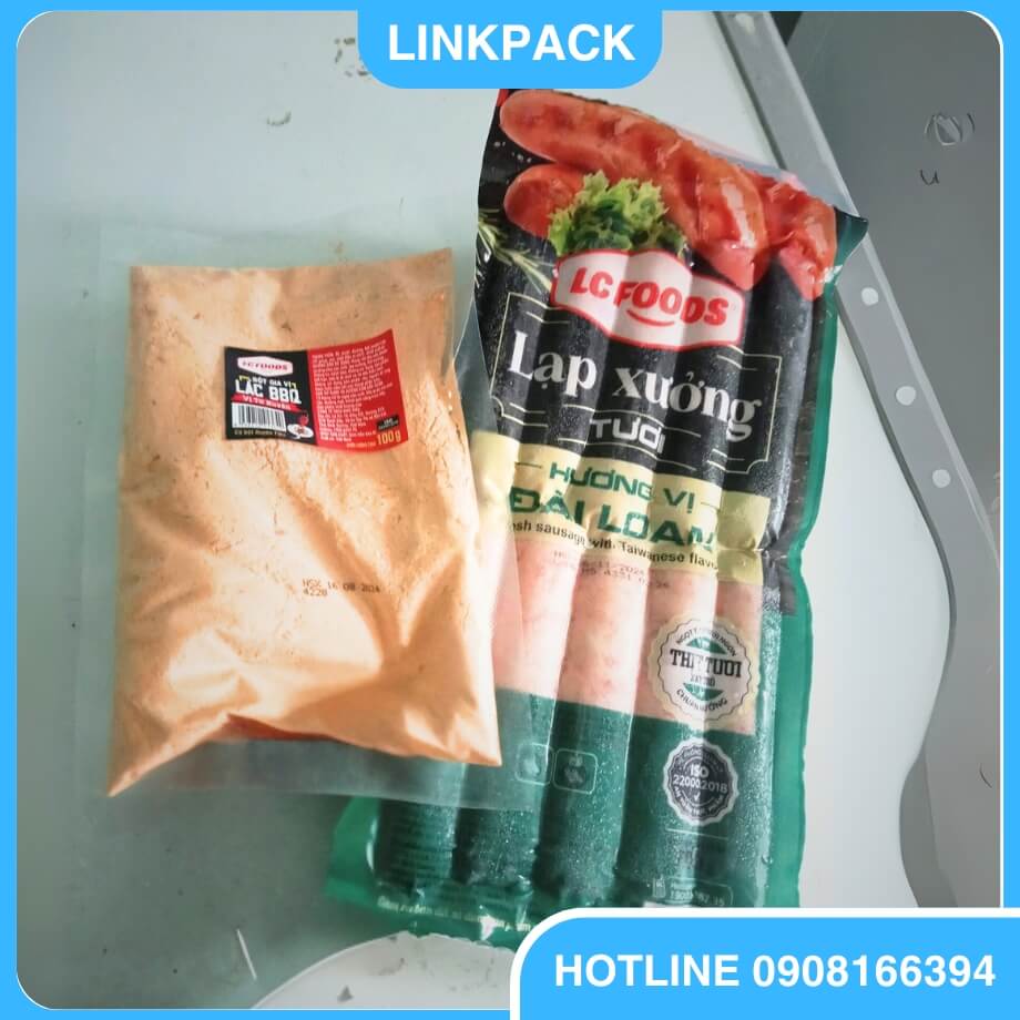bao bì lạp xưởng hút chân không