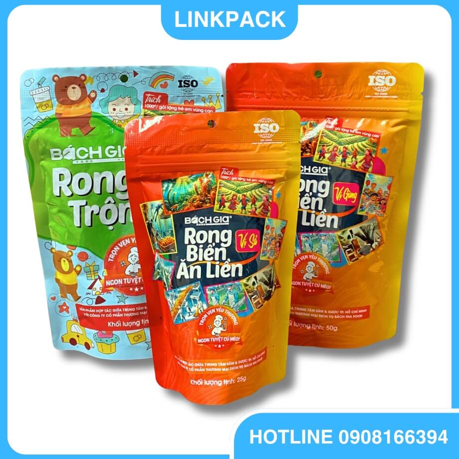 Bao Bì Rong Biển Túi Zipper, 3 Biên Cao Cấp – LINKPACK.,JSC