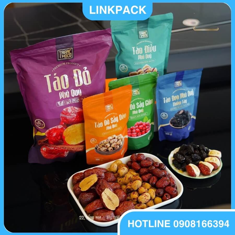 Bao bì táo đỏ in logo
