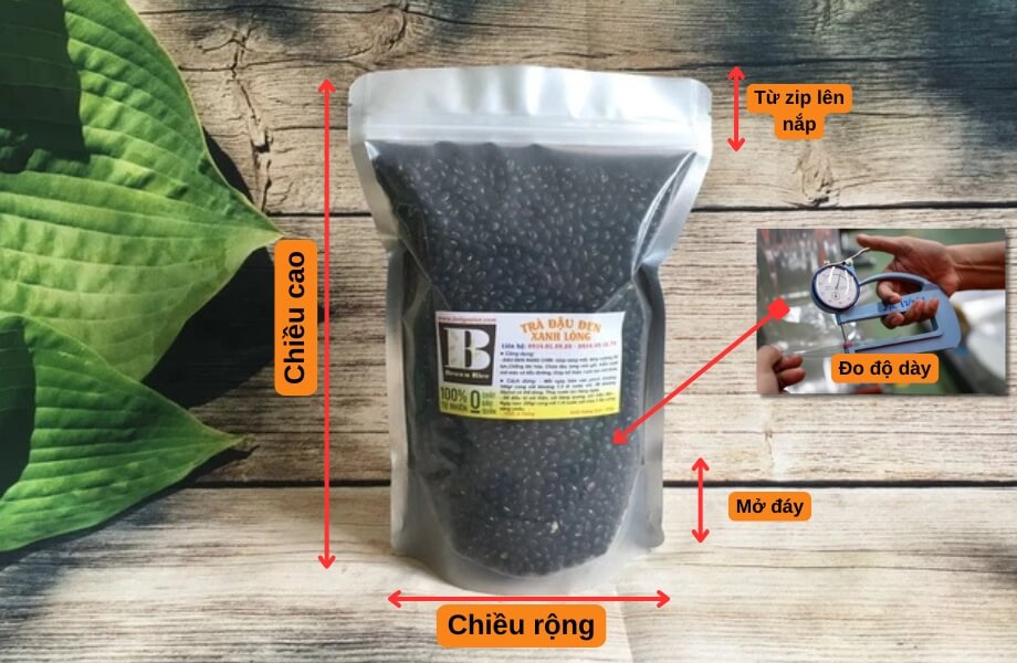 Kích Thước Túi Zipper 3 Cách đo kích thước túi zipper chính xác nhất
