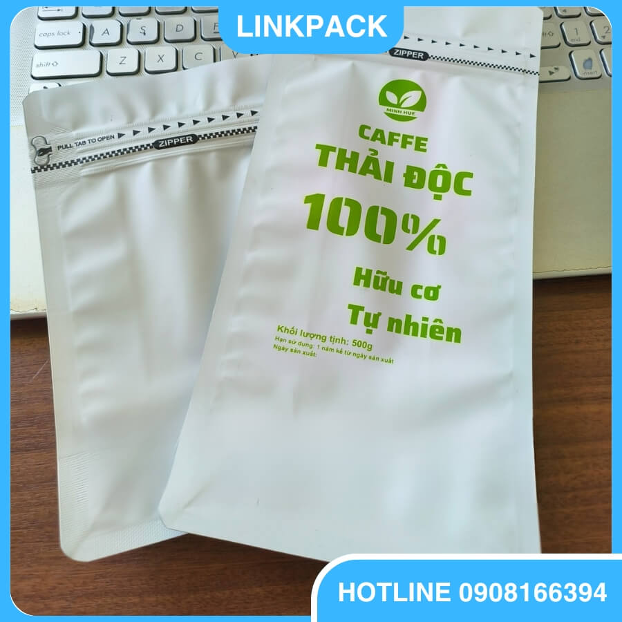Túi Zipper 8 Cạnh 3 in túi zipper 8 cạnh