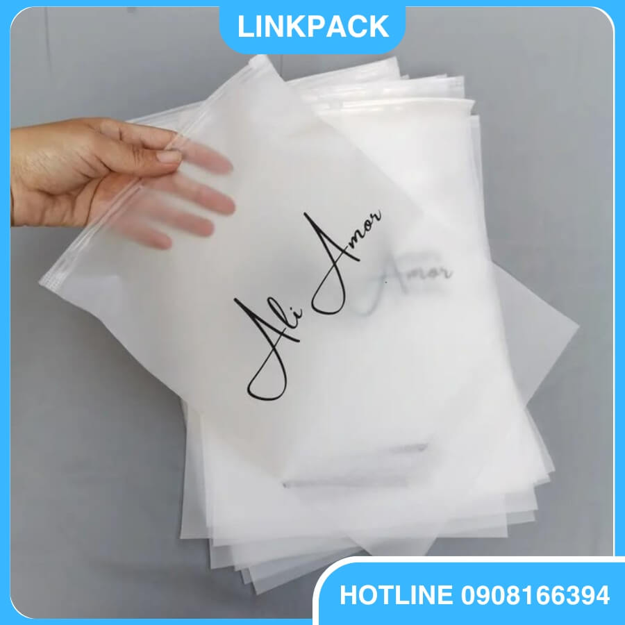 In túi zippper đựng quần áo