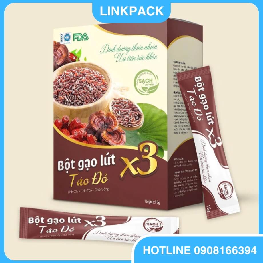 Màng đóng gói tự động bột gạo lứt