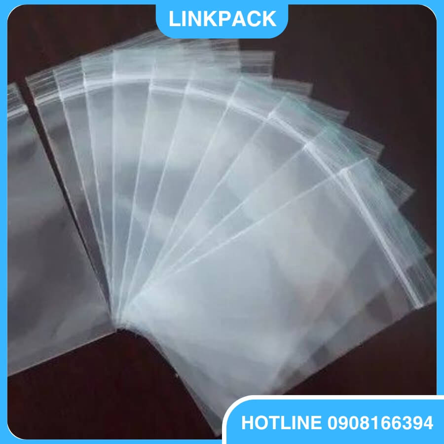 Mẫu túi zipper chỉ trắng tại Linkpack