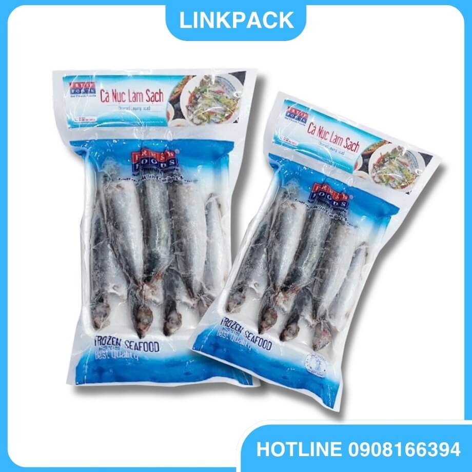 Túi hút chân không in ấn thương hiệu cho thịt cá`