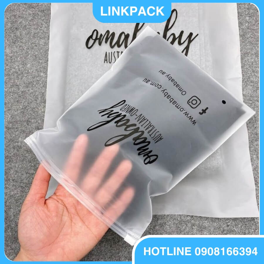 Túi nhựa có khoá kéo đựng quần áo