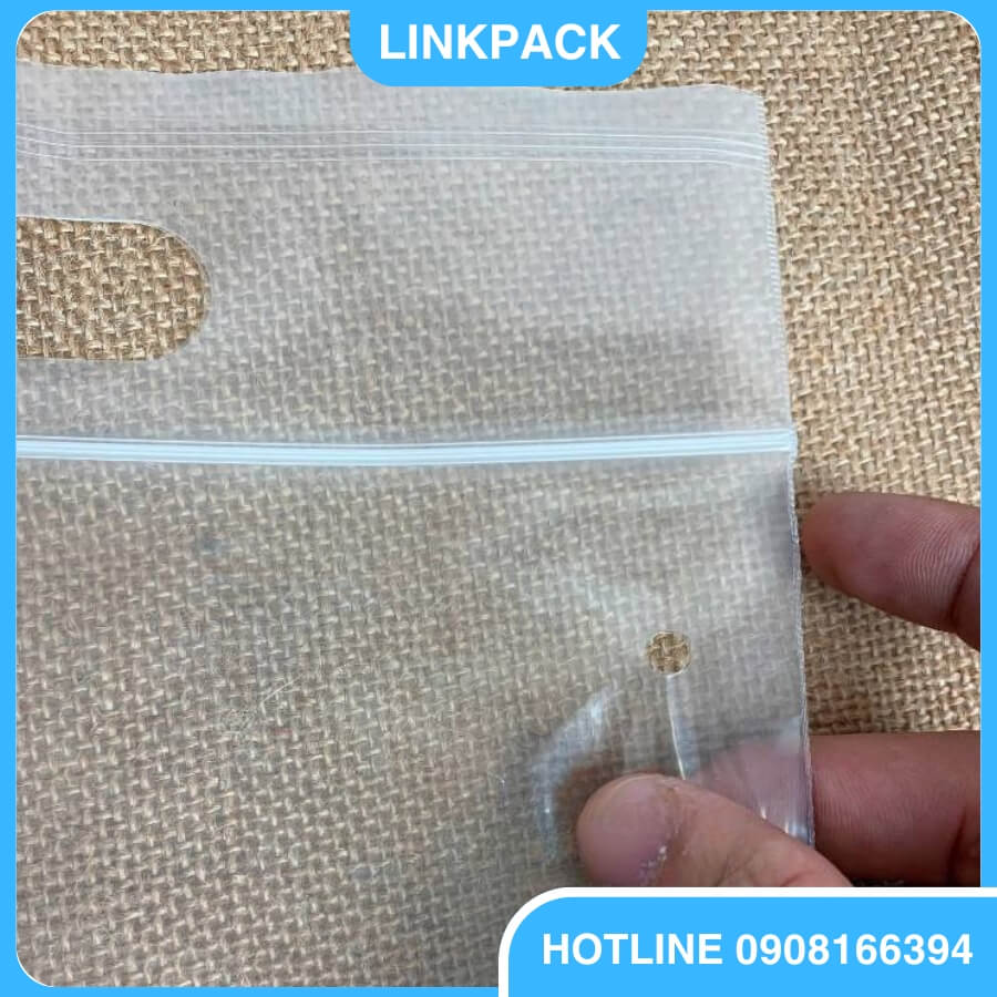 Túi zipper đục lỗ xoài