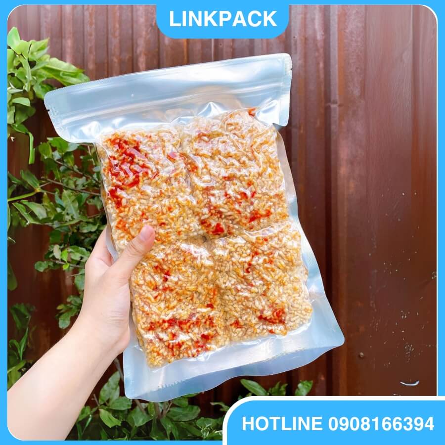 Túi Zip Bạc 1 Mặt 4 Túi zipper 1 mặt bạc đựng cơm cháy