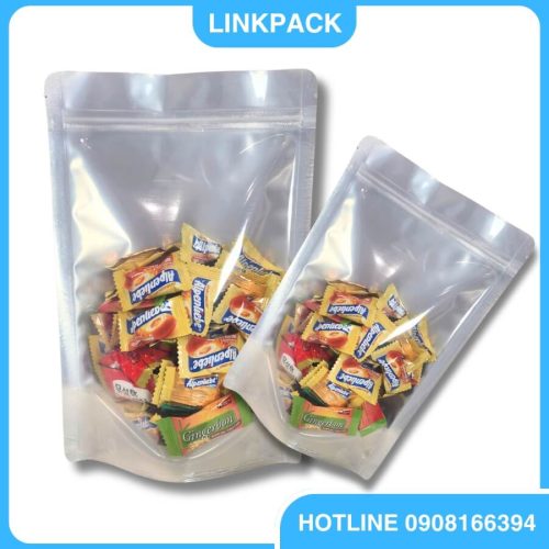 Túi zipper bạc