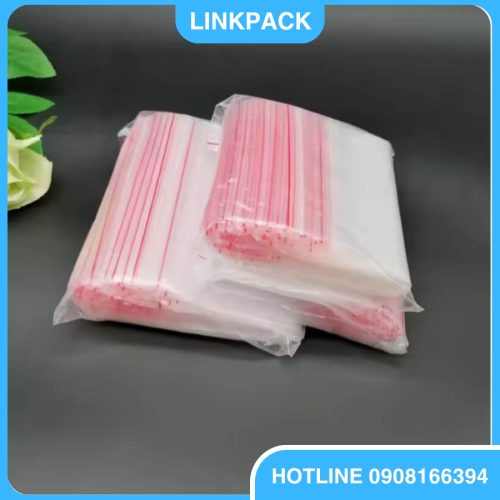 Túi zipper chỉ đỏ