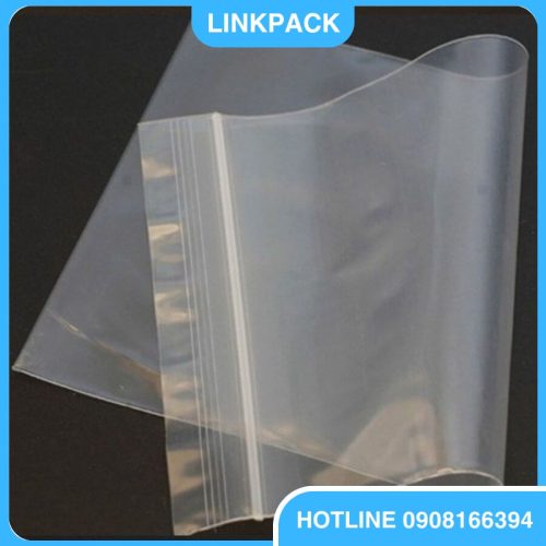 Túi zipper chỉ trắng