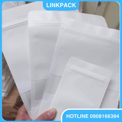 Túi zipper trắng sữa tại LinkPack