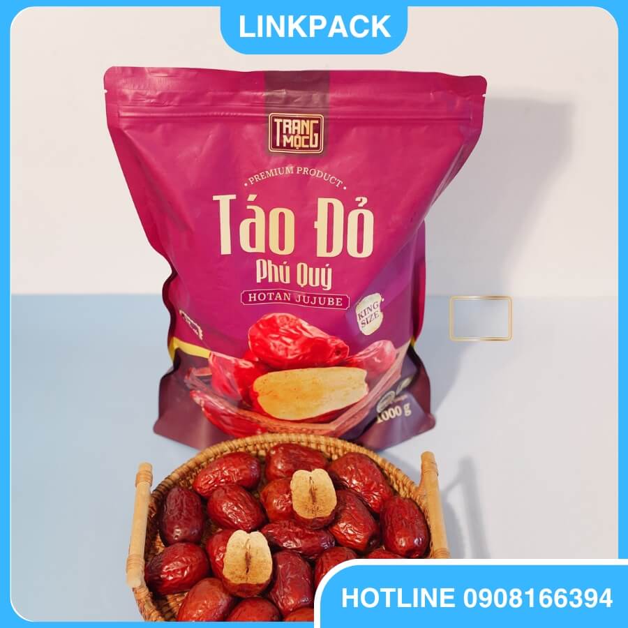 Túi zipper đựng táo đỏ