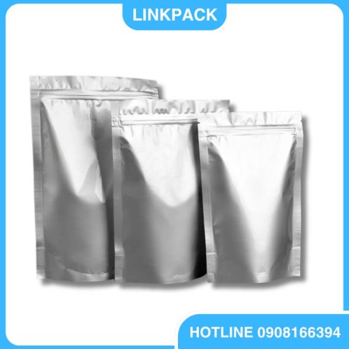 Túi zipper 2 mặt bạc tại LinkPack